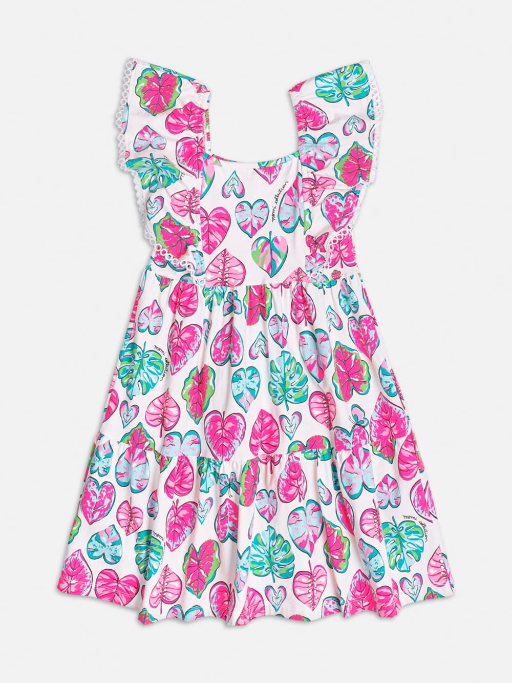 Vestido Infantil Momi Verão Folhas