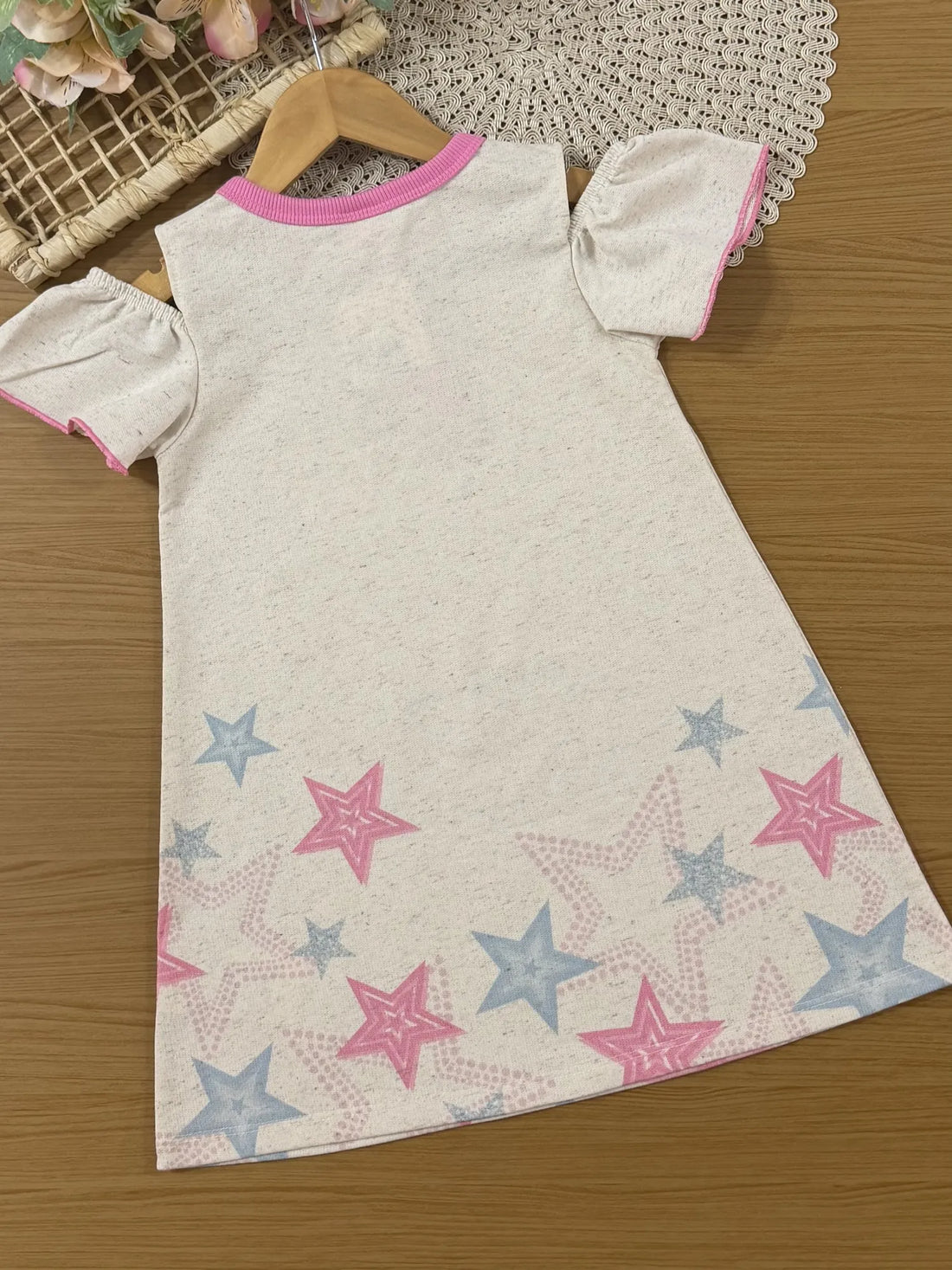 Vestido Infantil Cinti Inverno Ursinha Manga Curta Fashion