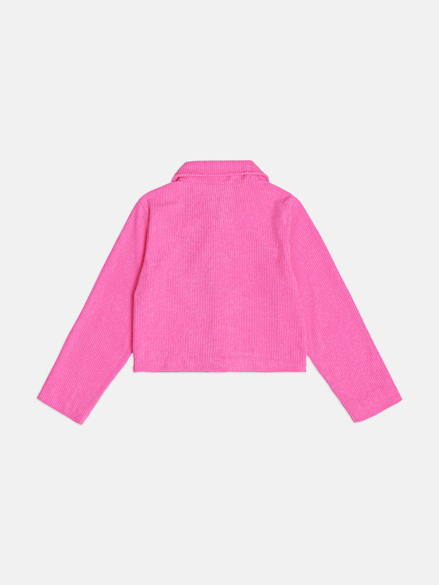 Jaqueta Infantil Momi Inverno Rosa Neon