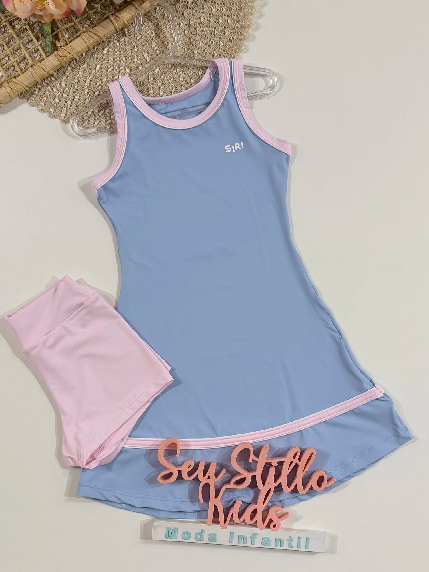 Vestido Infantil Siri Kids Sport Flavia Azul 42641