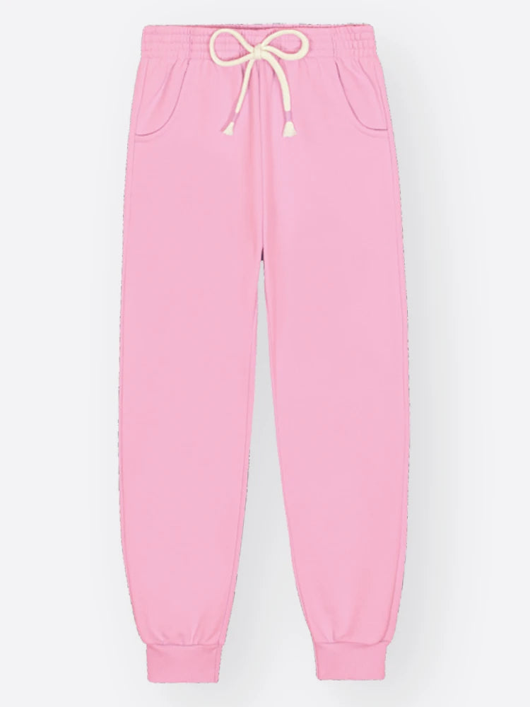 Conjunto Infantil Cinti Inverno com Calça e Moletom Flanelado Rosa Menininha Corção