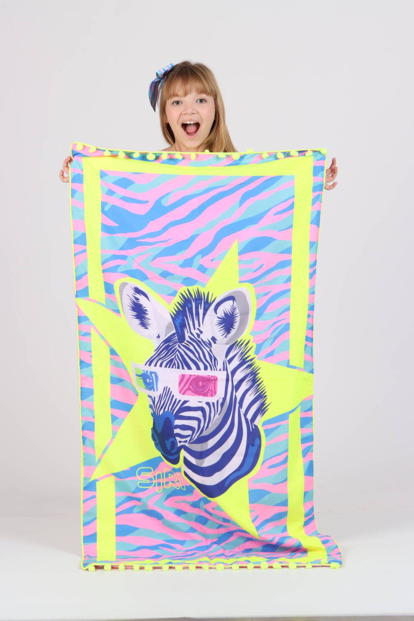 Toalha Infantil Siri Kids Cristal Zebra 40701