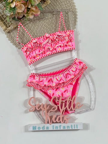 Biquíni Infantil Siri Kids Rosa Lais Bela 43261