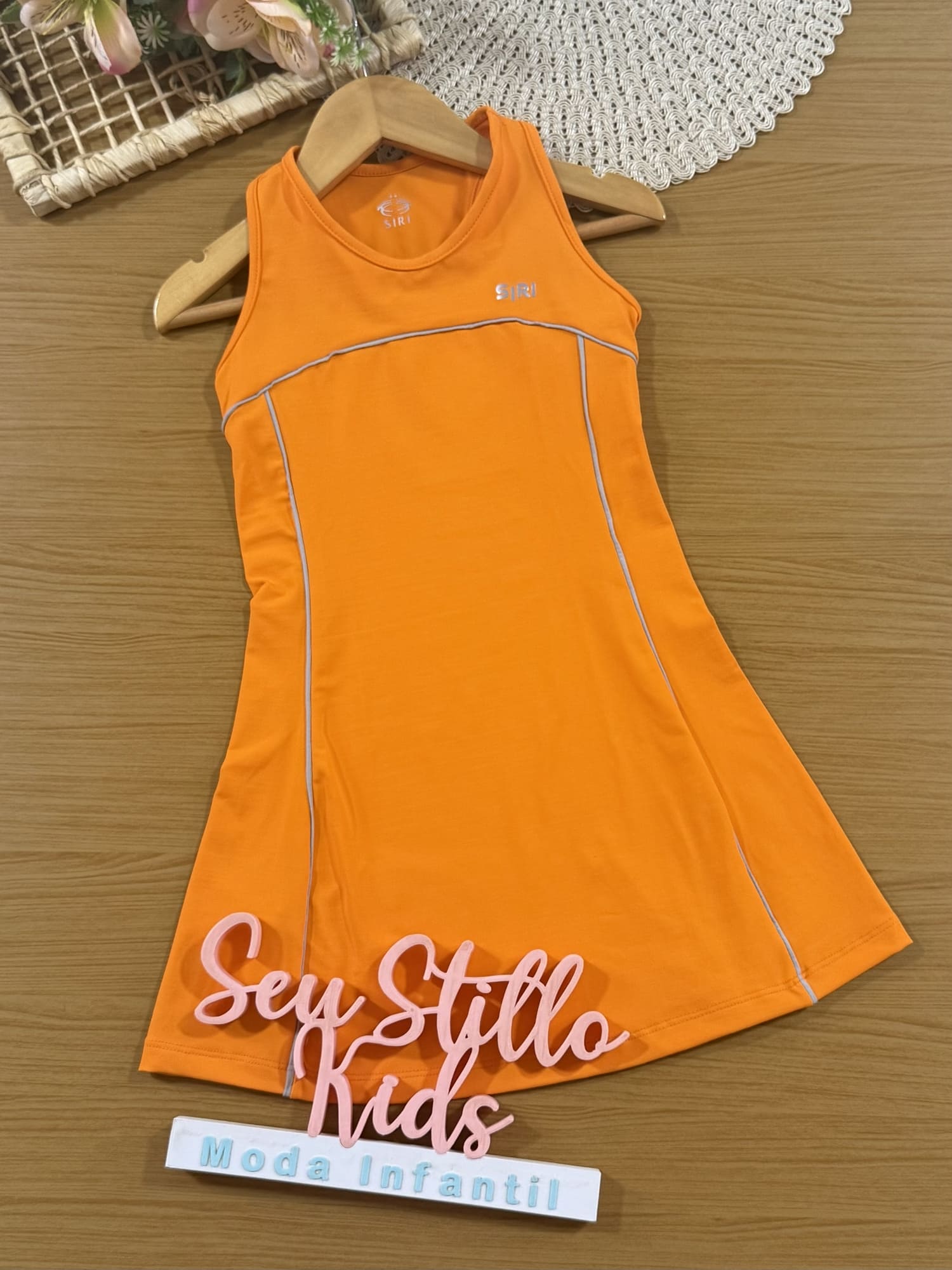 Vestido Infantil Siri Kids Sport Livia Laranja 41957