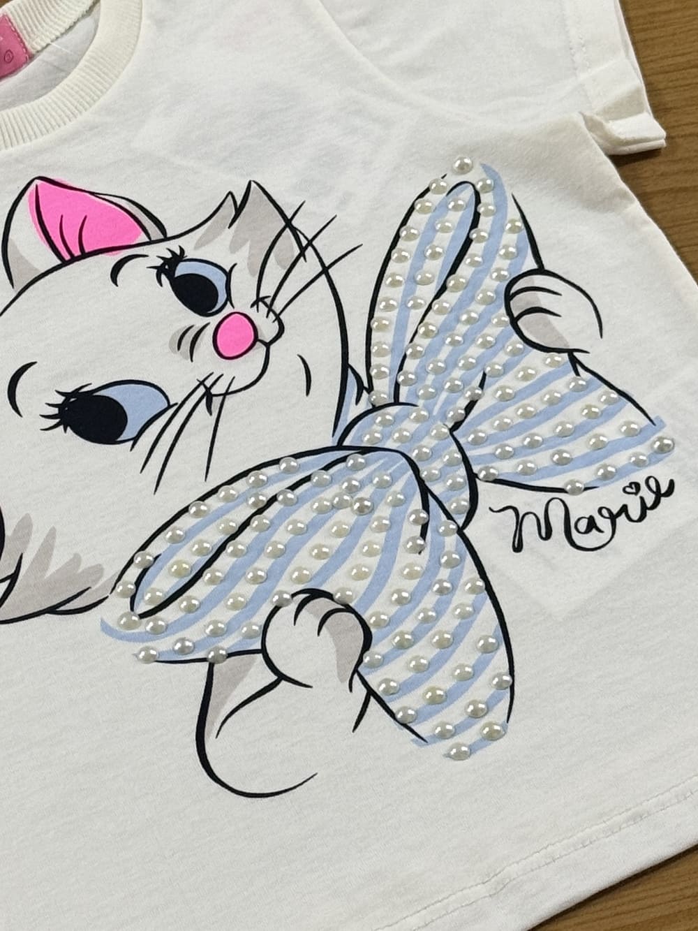 Blusa Infantil Momi Verão Gatinha Marie Disney