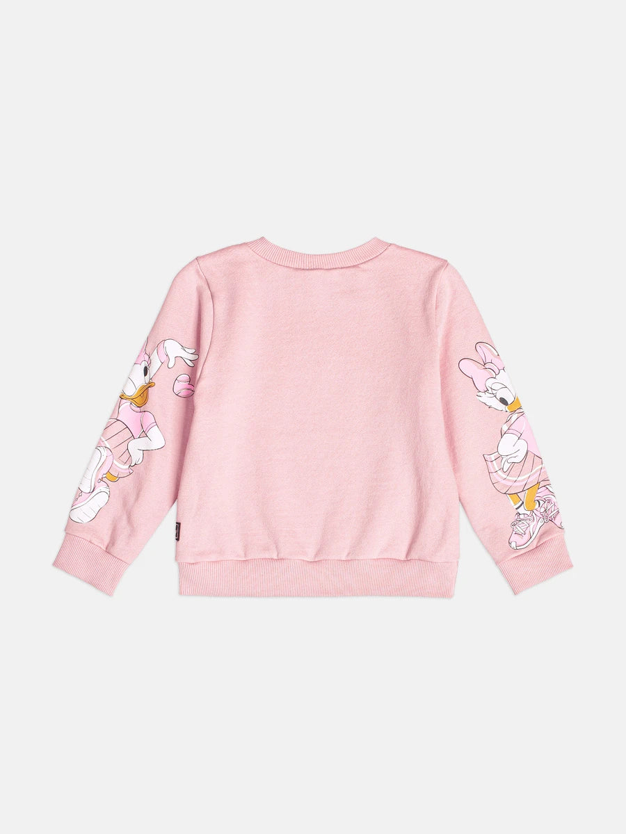 Moletom Infantil Momi Inverno Flanelado Rosa Daisy Tênista