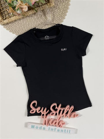 Blusa Infantil Siri Kids Sport Maria New Preto 42987