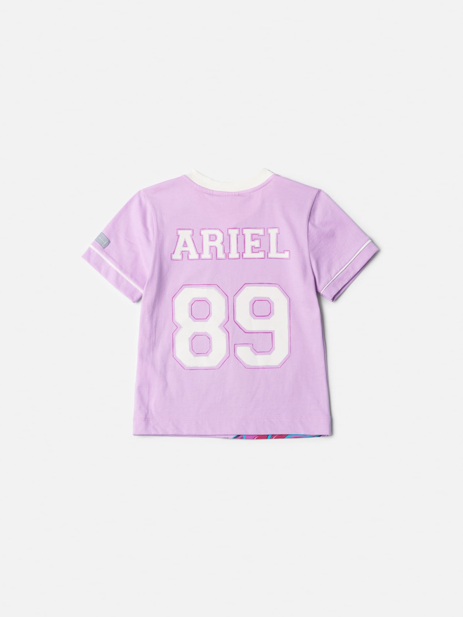 Blusa Infantil Animê Verão Lilás Ariel Disney