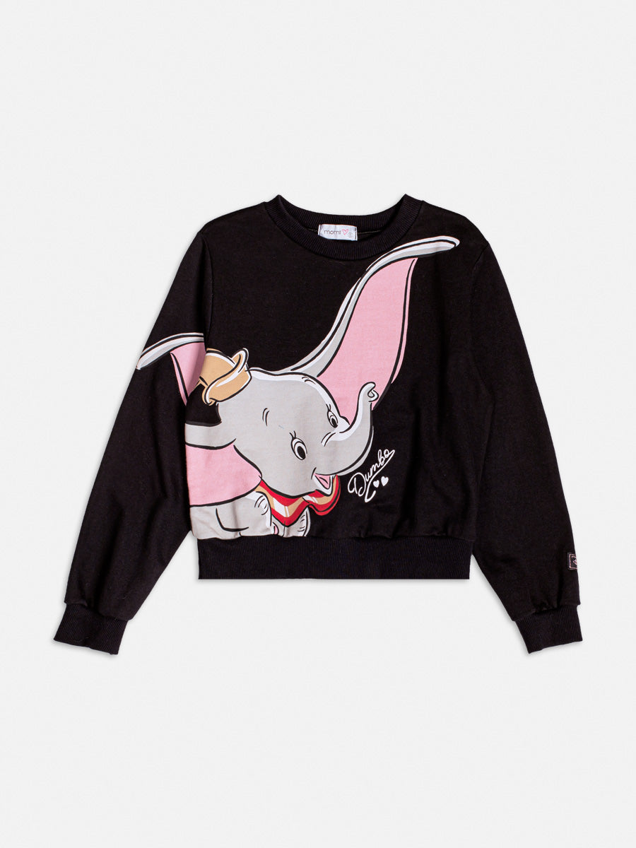 Casaco Infantil Momi Inverno Preto Dumbo Disney