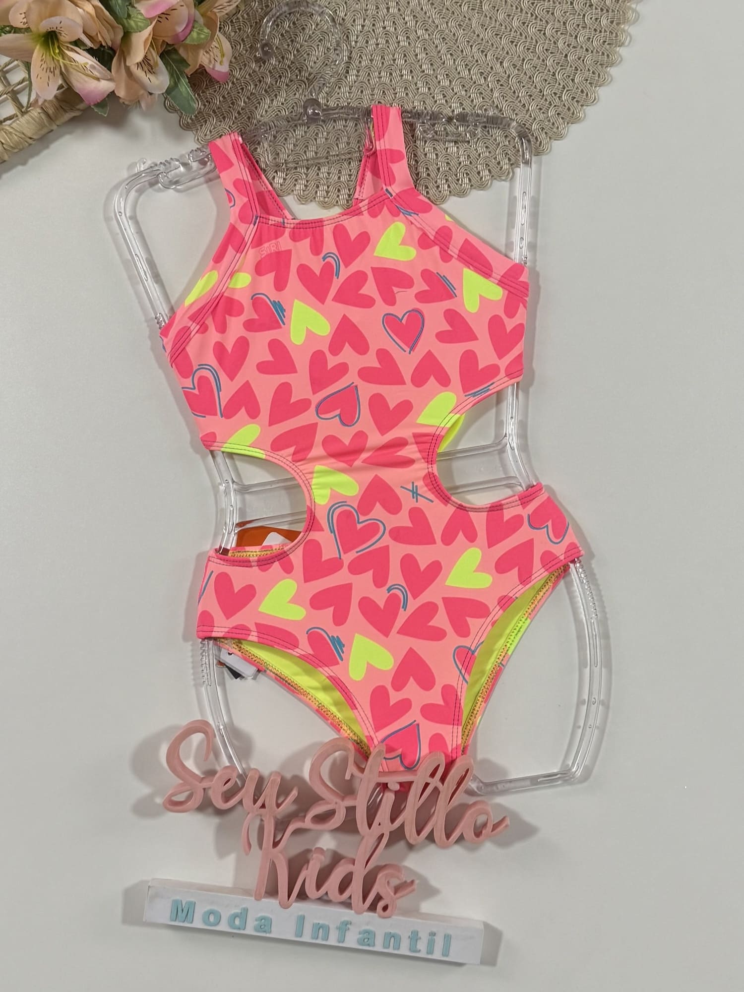 Maiô Infantil Siri Kids Camila Aplic Est Love 40226