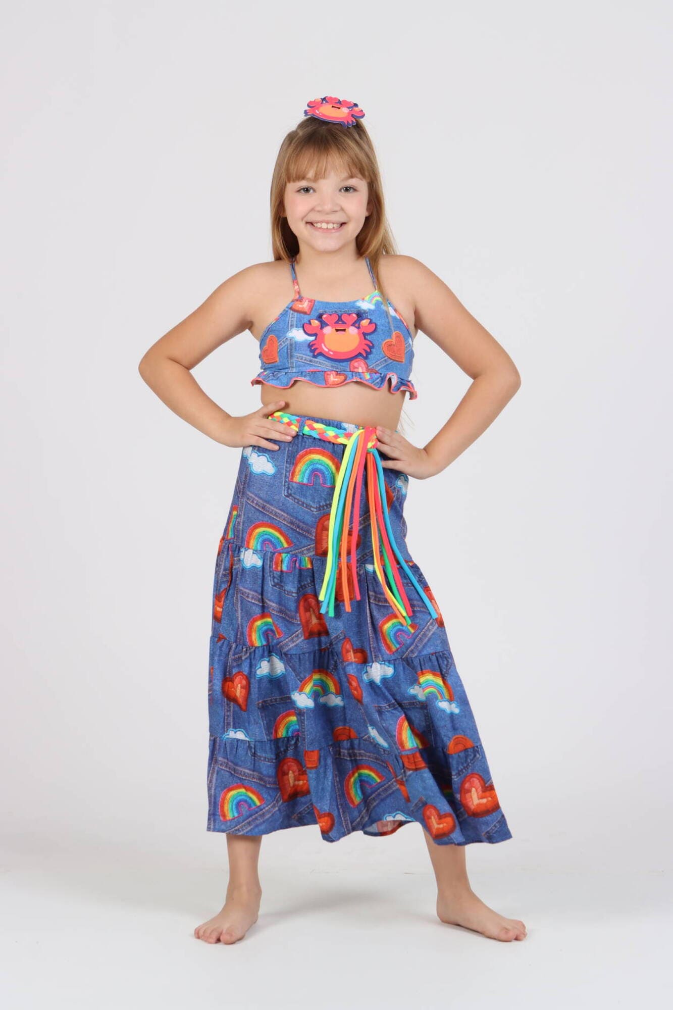 Saia Infantil Siri Kids Diana Siri Love 40050