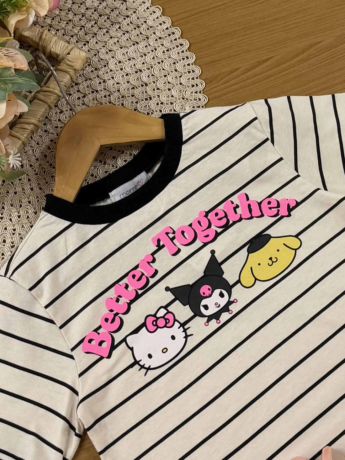 Blusa Infantil Momi Inverno Bege Listrada Hello Kitty