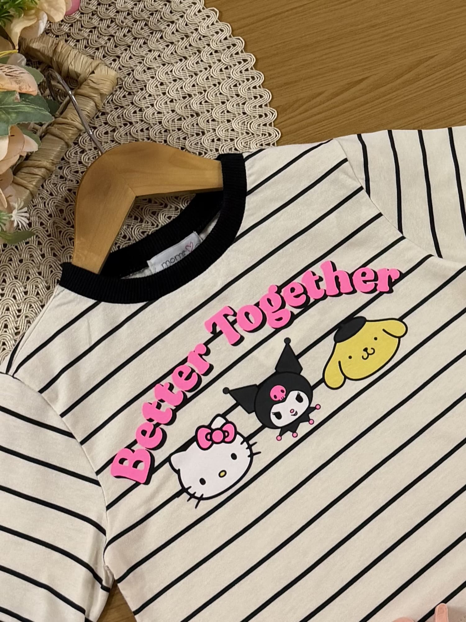 Blusa Infantil Momi Inverno Bege Listrada Hello Kitty