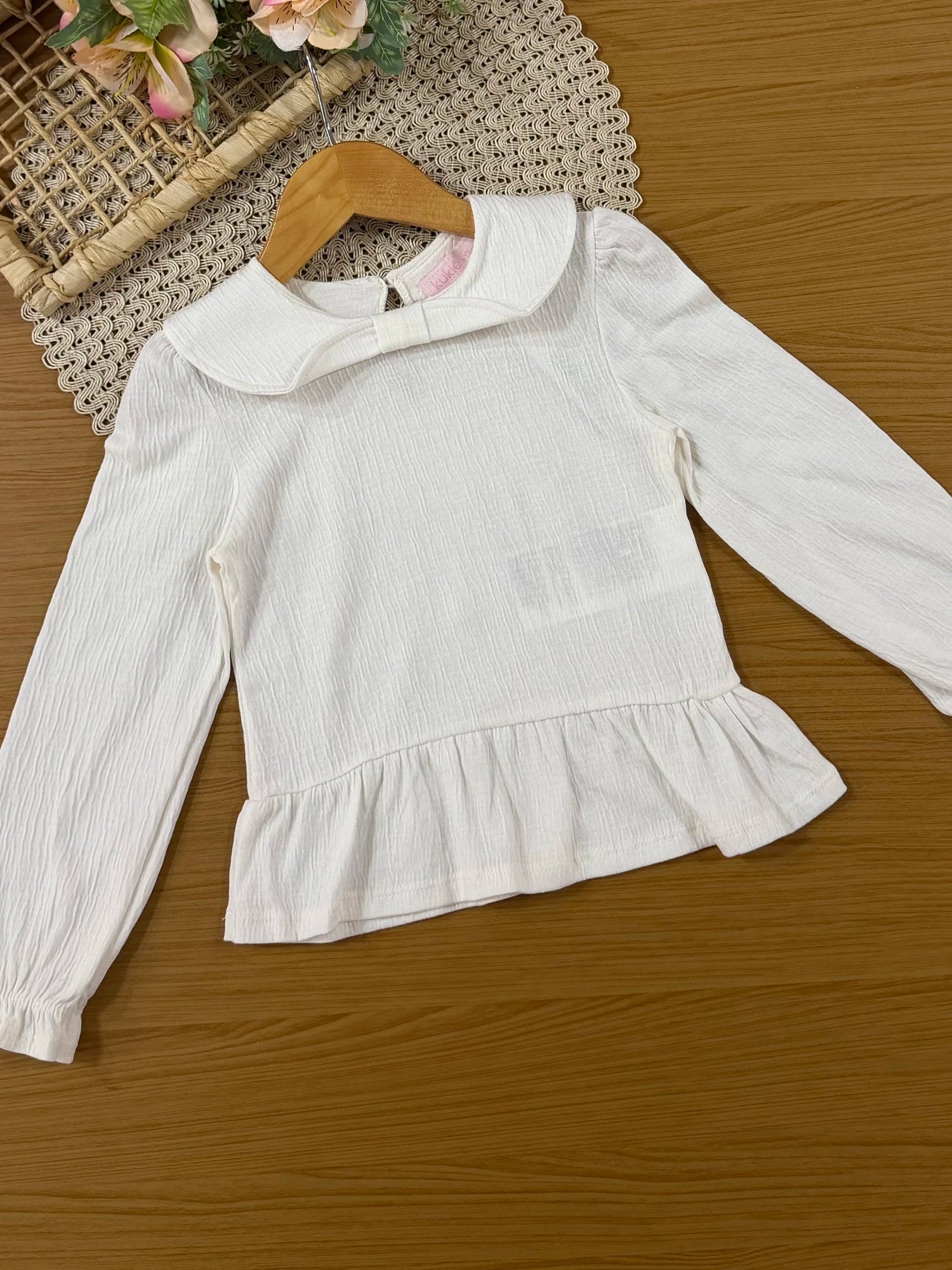 Conjunto Infantil Kukiê Inverno com Calça Leggin Preta, Blusa Manga Longa e Colete Ursinhos