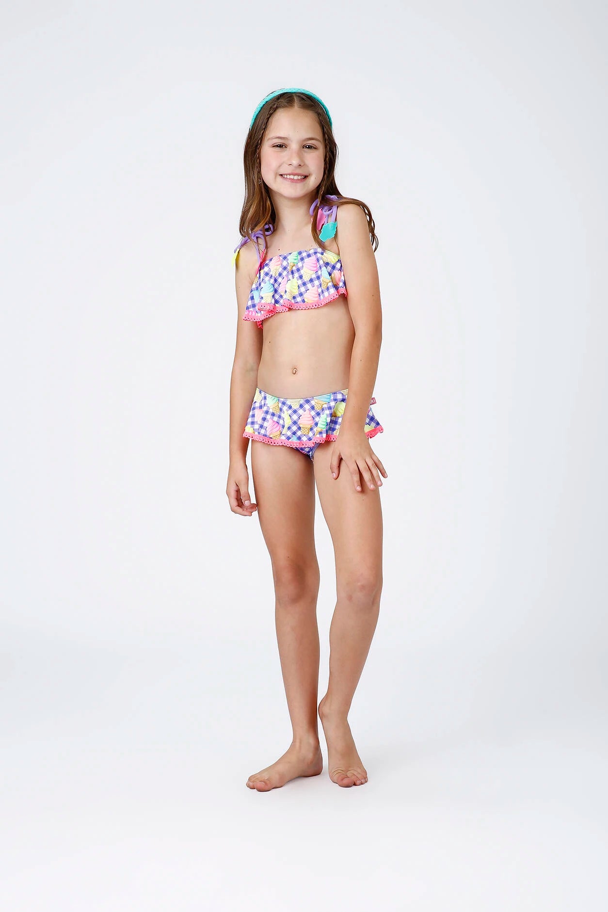 Biquíni Infantil Siri Kids Azul Clara Ice Cream 43060