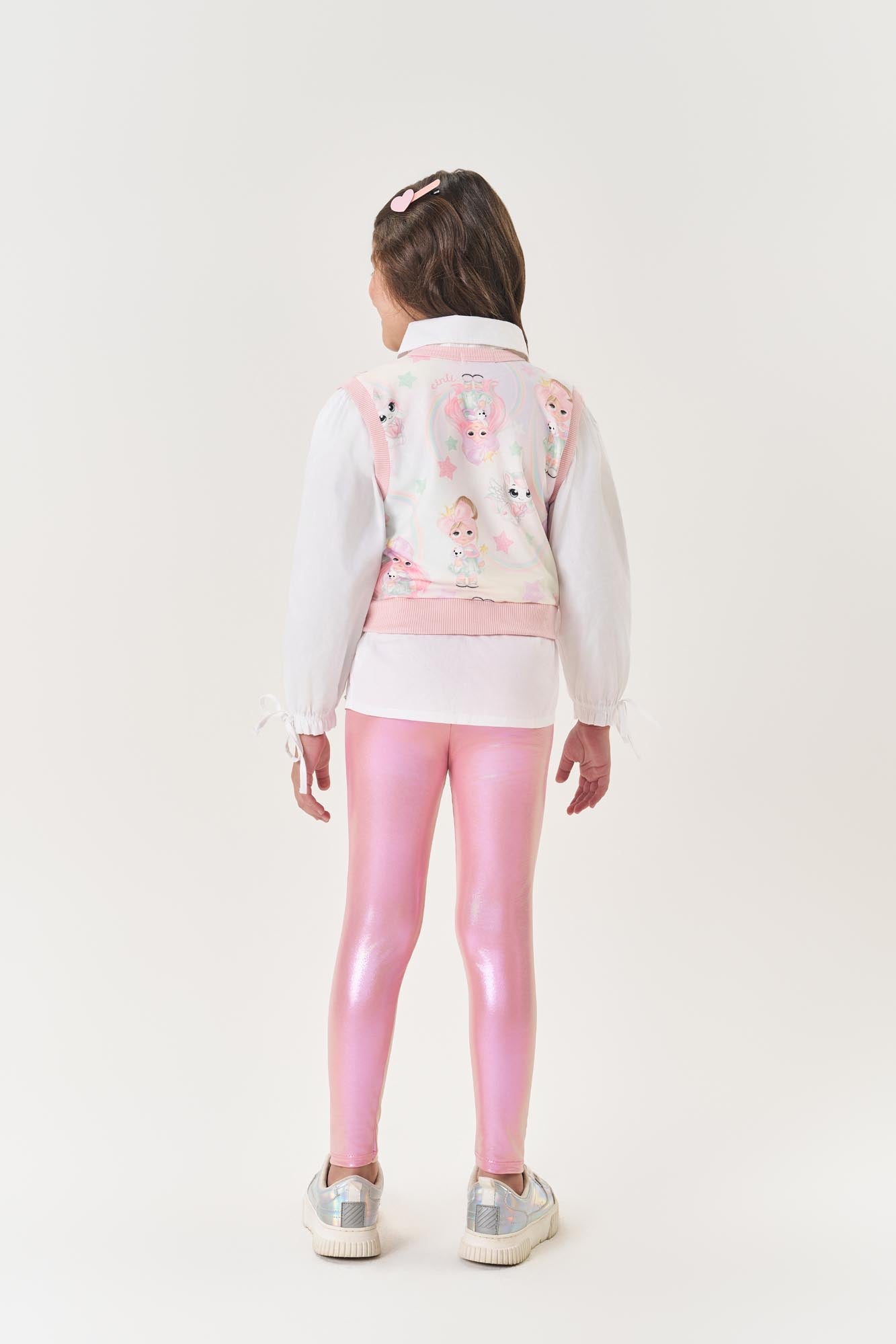 Conjunto Infantil Cinti Inverno Calça Rosa e Camisa Unicórnio