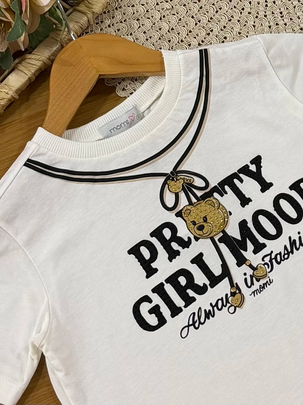 Blusa Infantil Momi Inverno Manga Curta Girl Mood