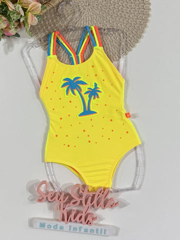 Maiô Infantil Siri Kids Talita Tropical 40080