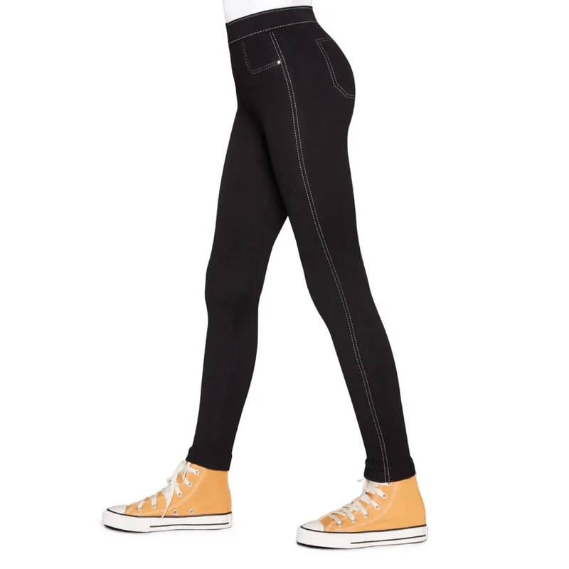 Legging Infantil Lupo Fio 150 Imita Jeans Preta