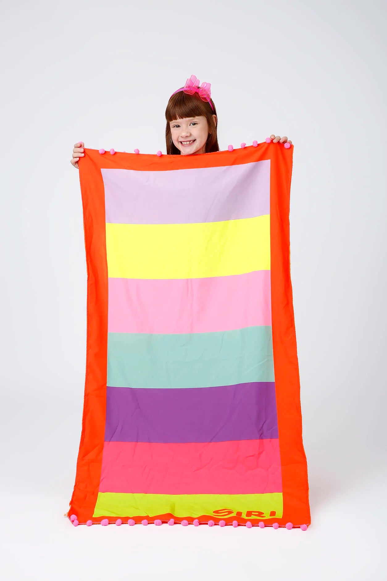 Toalha Infantil Siri Kids com Bolsa Colorida Picolé