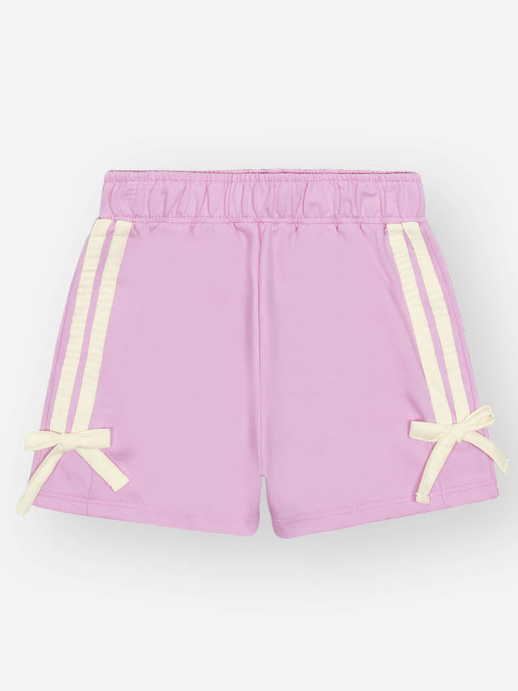 Conjunto Infantil Cinti Verão, Shorts e Sobreposição em Tela Lilás e Regata Branca