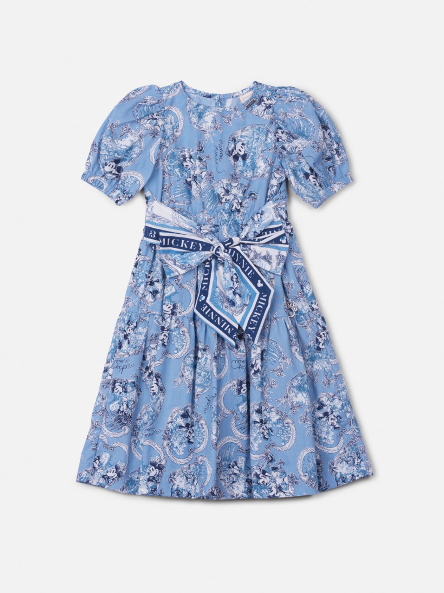 Vestido Infantil Animê Inverno Mickey e Minnie Disney