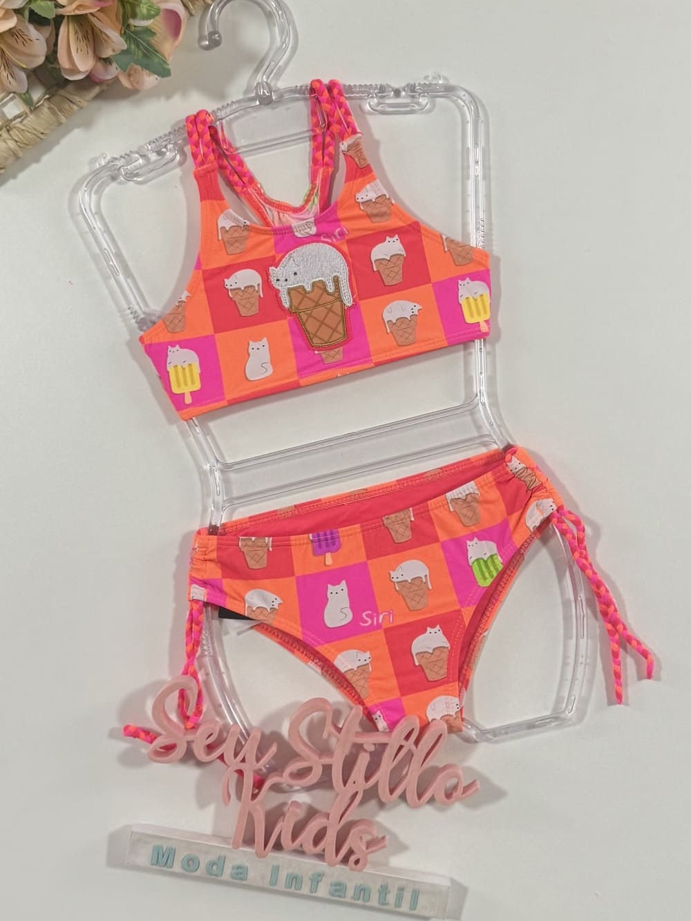 Biquíni Infantil Siri Kids Rose Ice Cat 39134