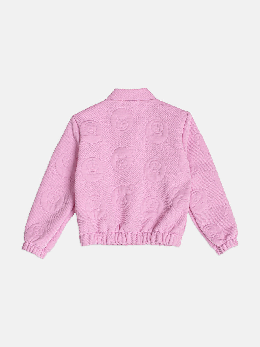 Jaqueta Infantil Momi Inverno Rosa Ursinhos
