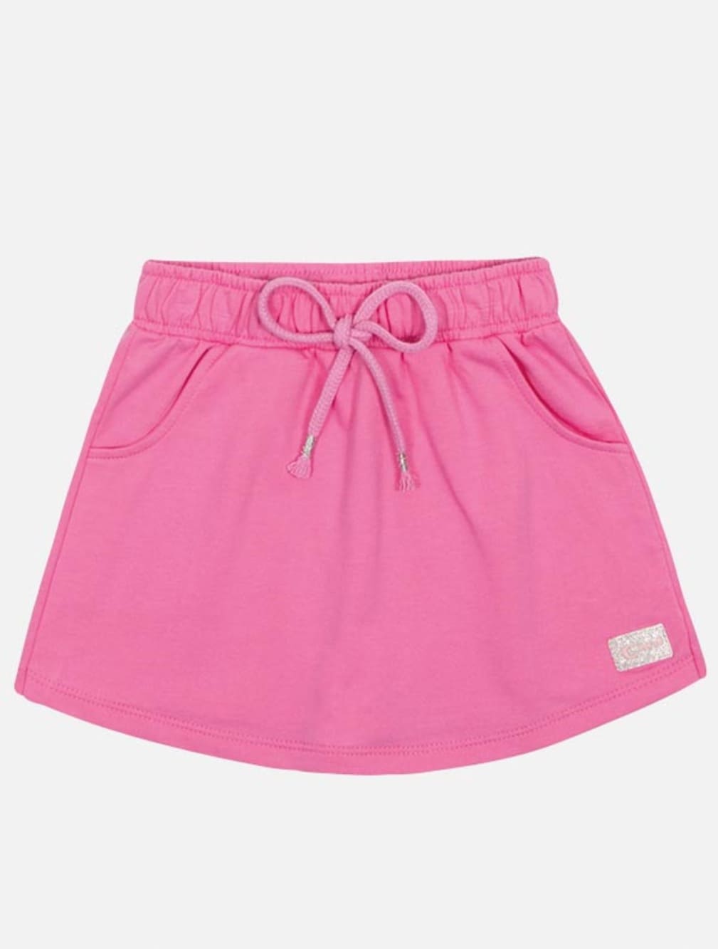 Conjunto Infantil Cinti Verão Shorts Saia e Camisa Polo Rosa