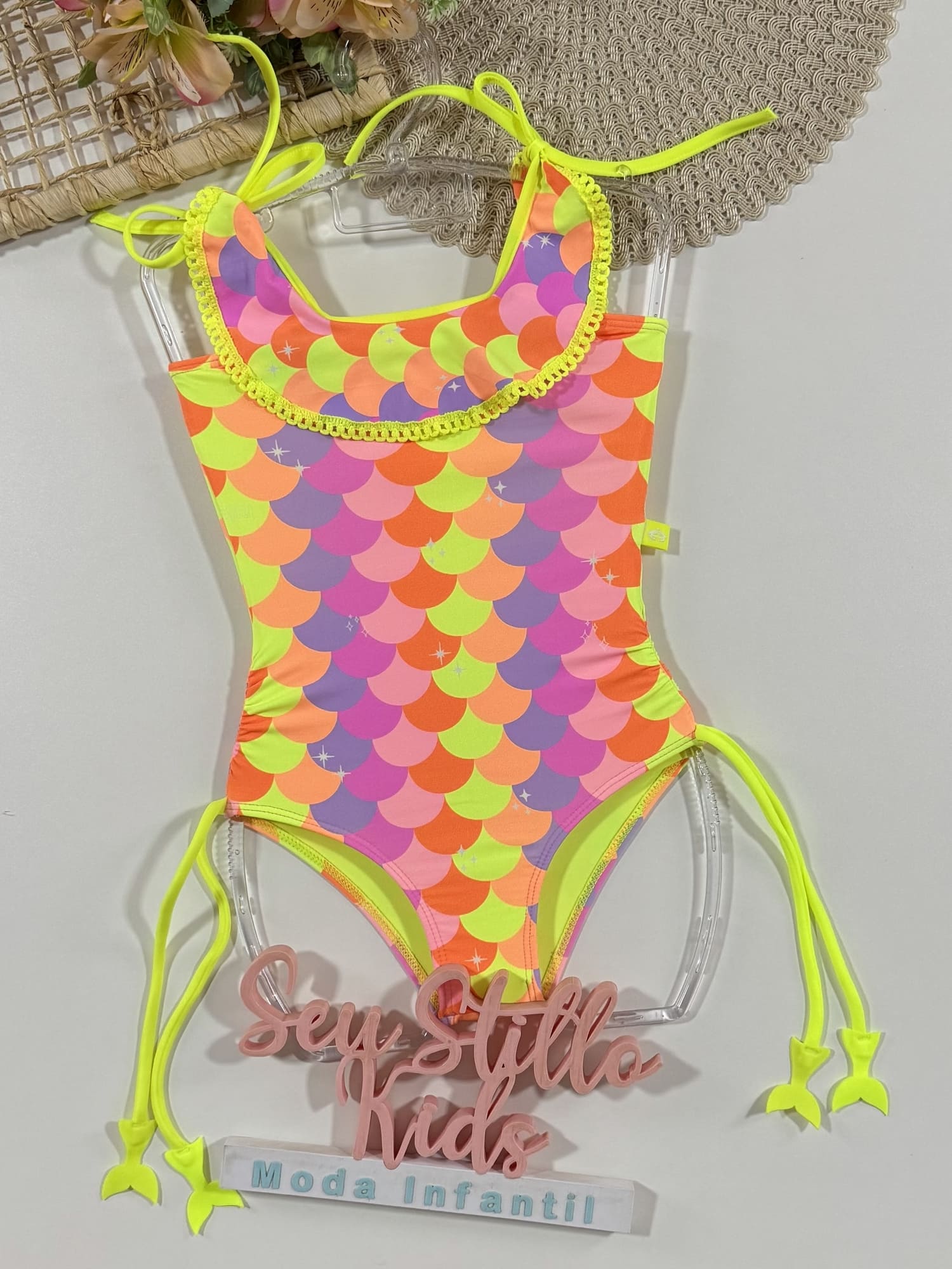 Maiô Infantil Siri Kids Sasha Sereia Candy 40084