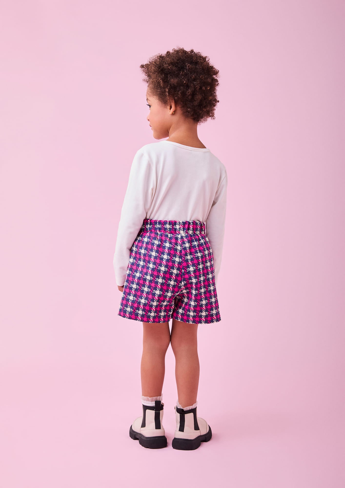 Conjunto Infantil Momi Short Saia e Blusa Manga Longa Hello Kitty com Strass