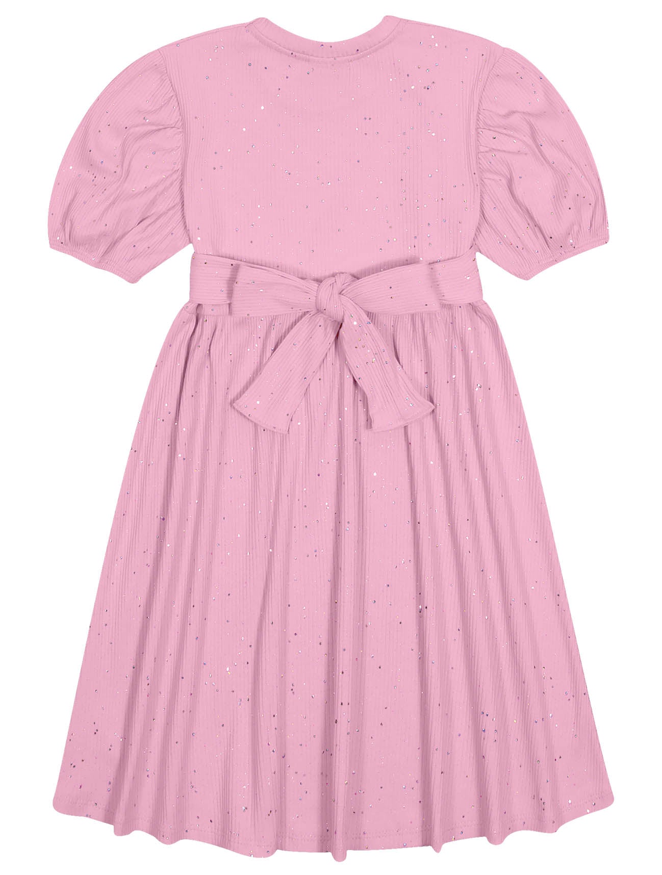 Vestido Infantil Catavento Verão Rosa Brilhante