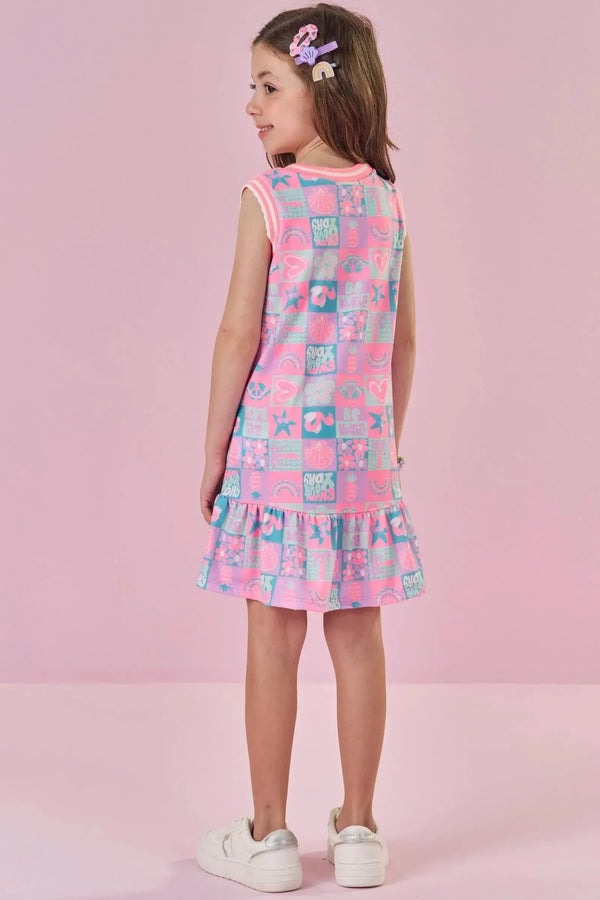 Vestido Infantil Kukiê Verão Estampado
