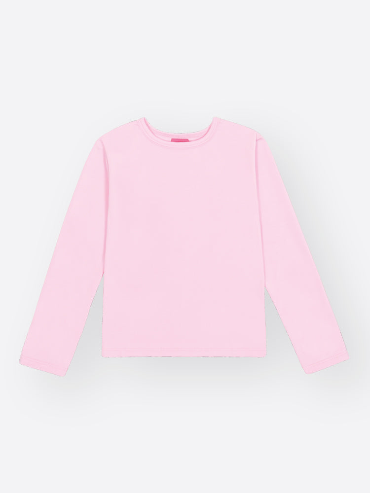 Blusa Infantil Cinti Inverno Manga Longa Térmica Rosa Claro