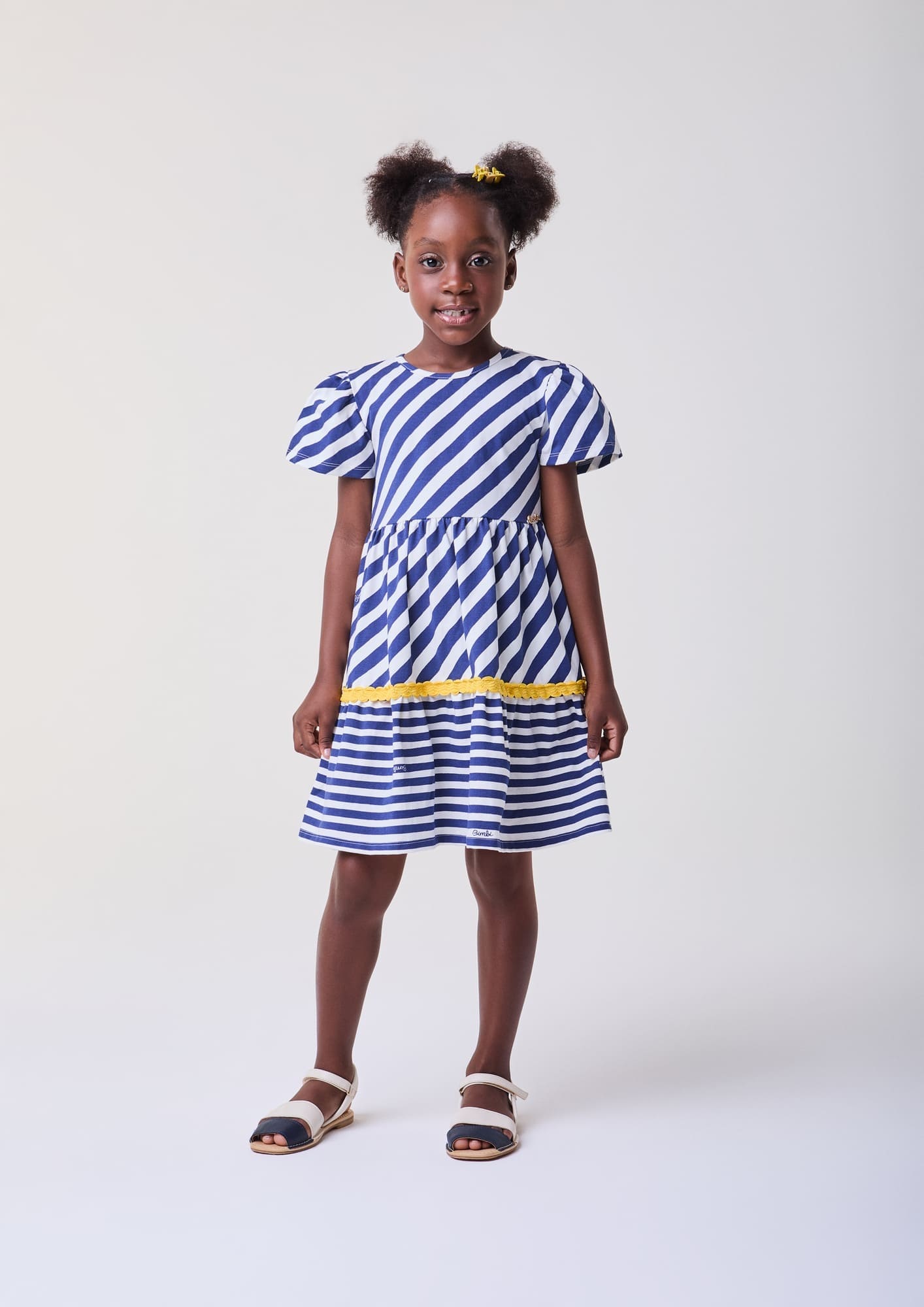 Vestido Infantil Bimbi Verão Listrado
