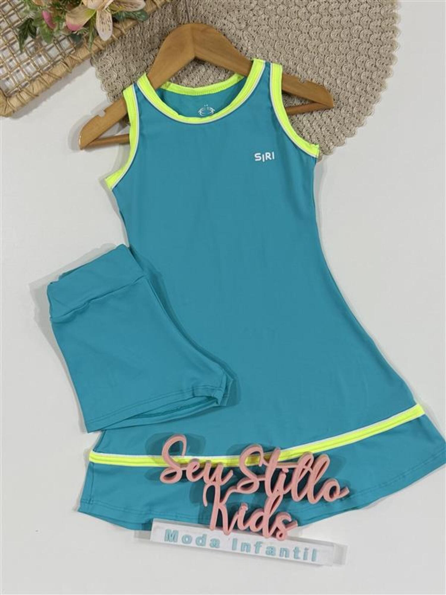 Vestido Infantil Siri Kids Sport Flavia Azul 41758