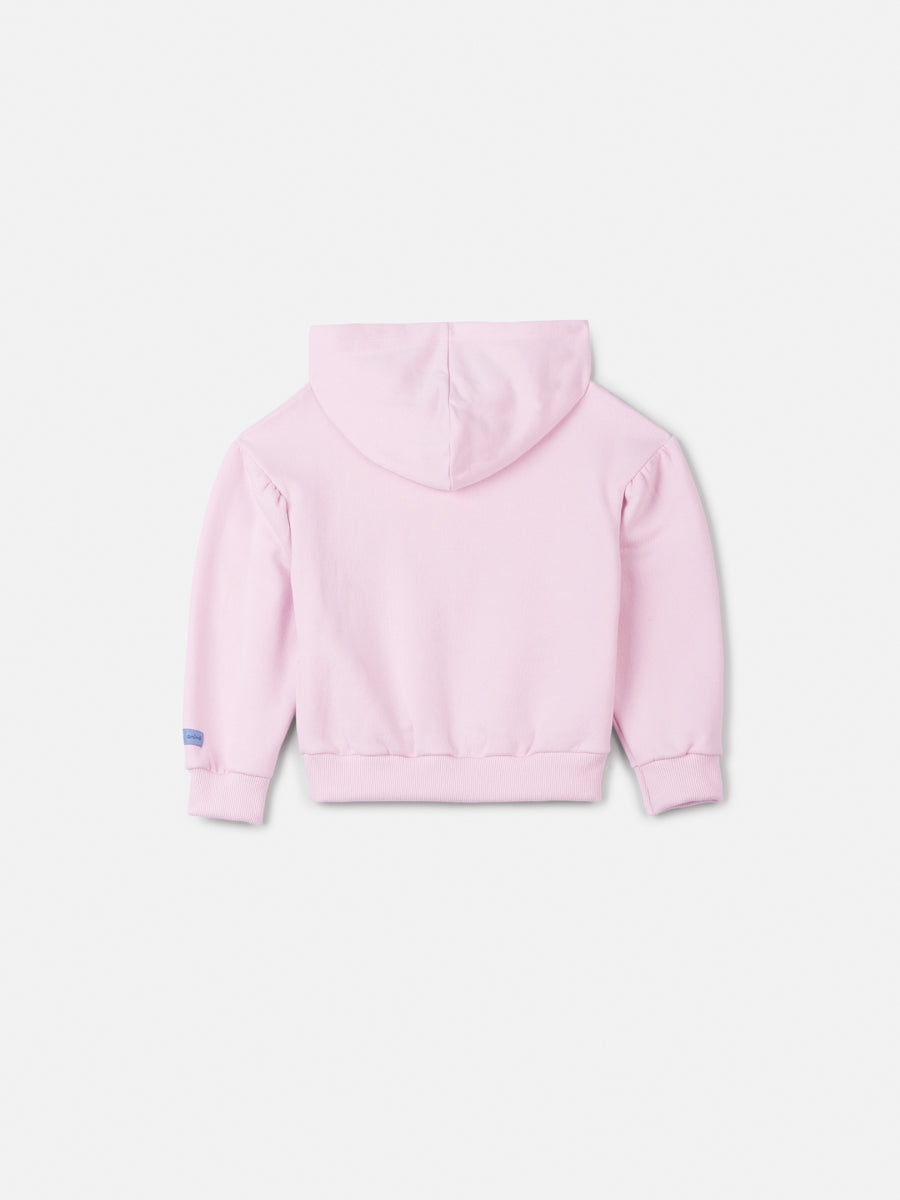 Moletom Infantil Animê Inverno Rosa Flanelado Stitch Disney
