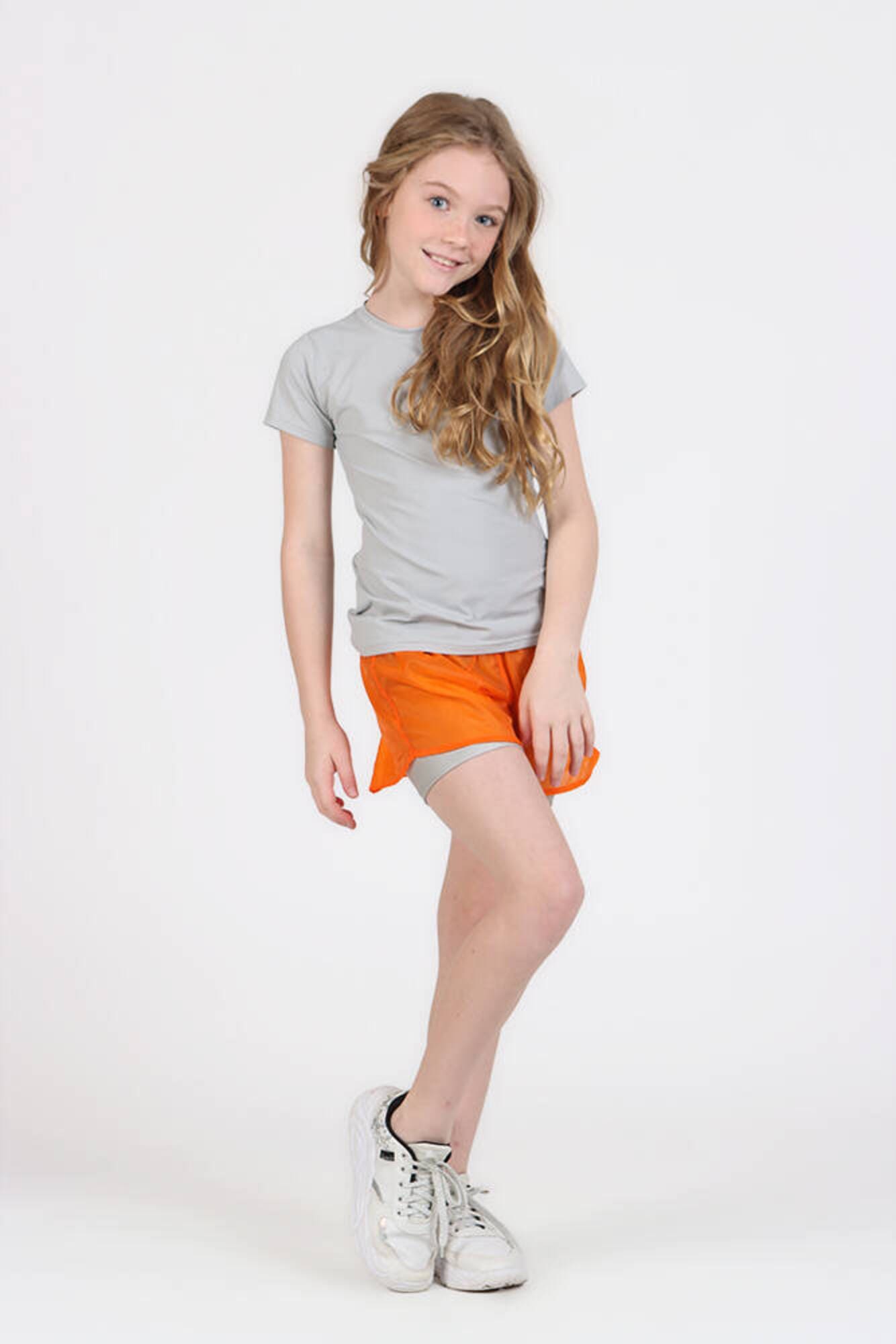 Shorts Infantil Siri Kids Sport Dani Laranja 41743