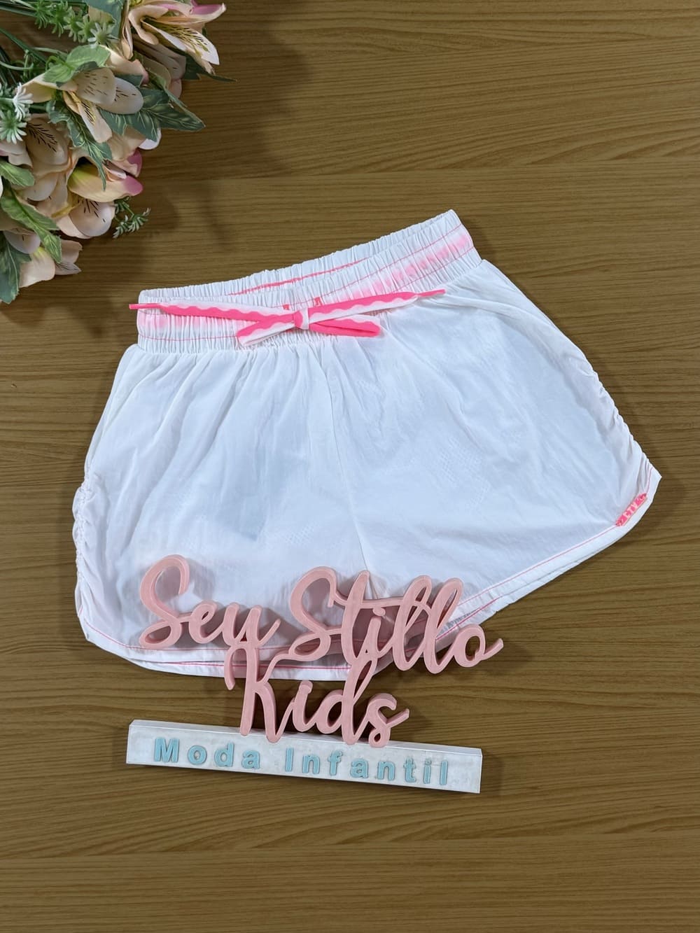 Shorts Infantil Catavento Verão Branco