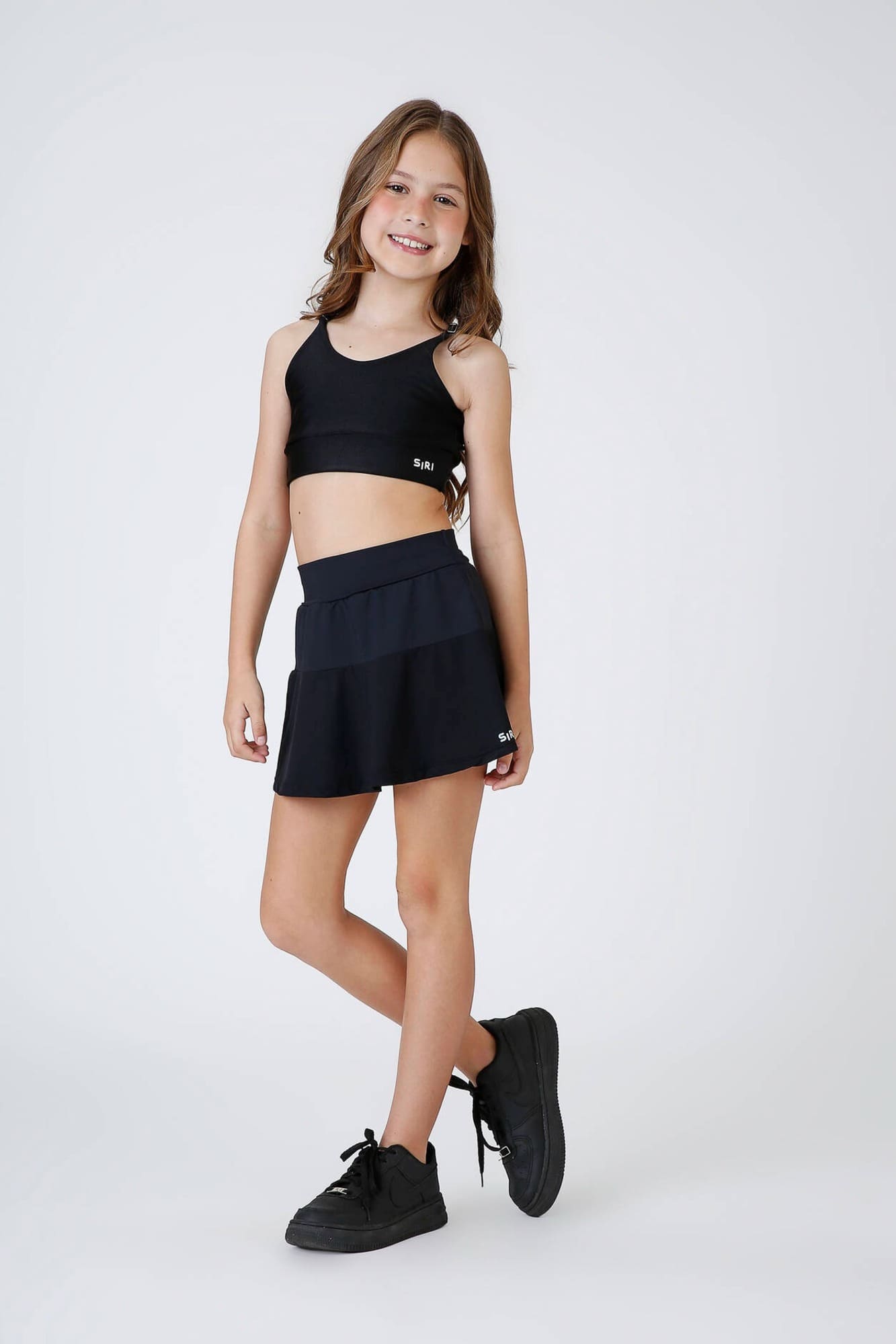 Top Infantil Siri Kids Sport Sara Nagoya Preto 42599