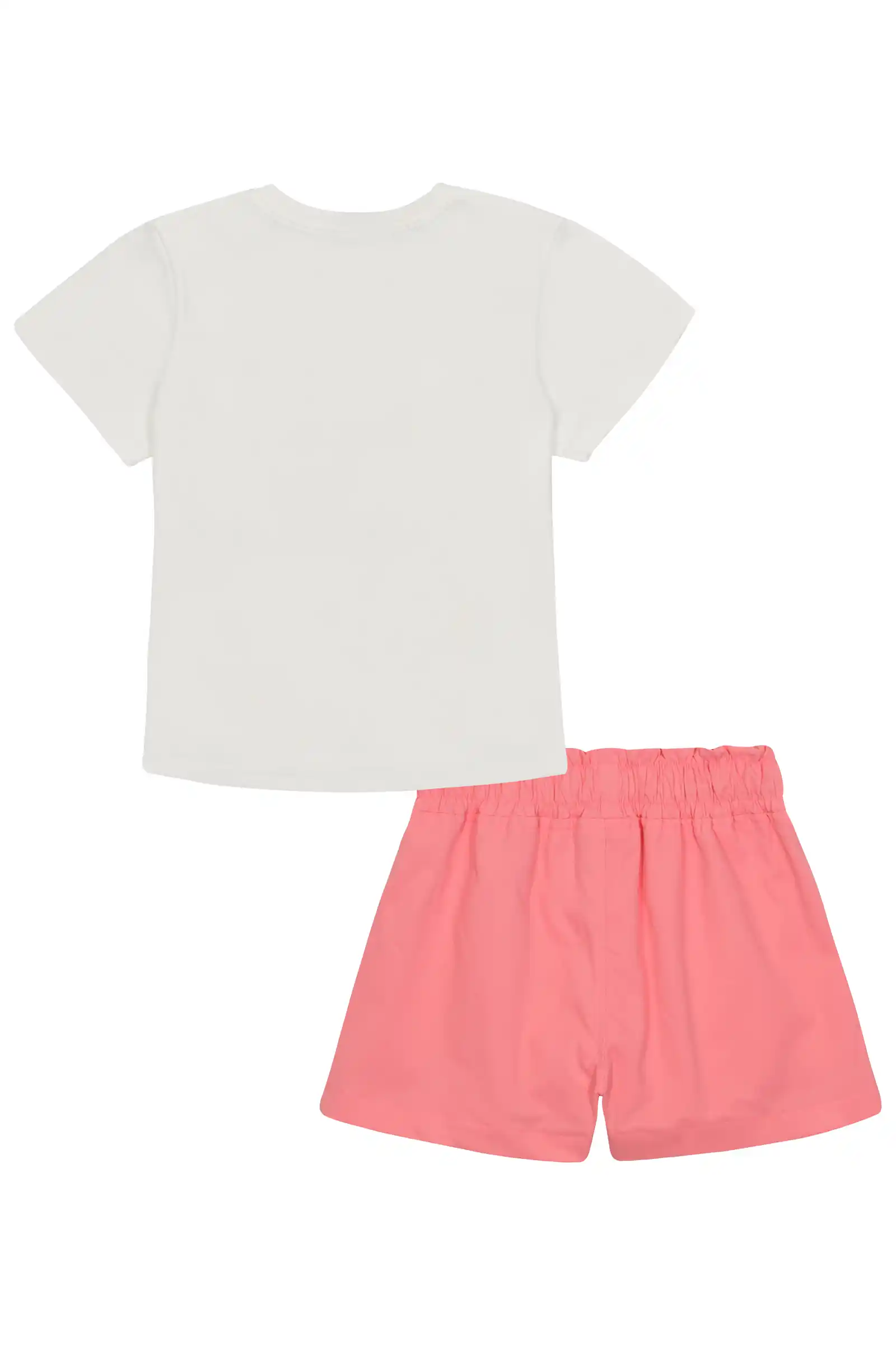 Conjunto Infantil Kukiê com Shorts Rosa e Blusa Manga Curta Solzinho