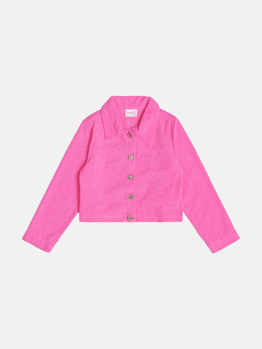 Jaqueta Infantil Momi Inverno Rosa Neon