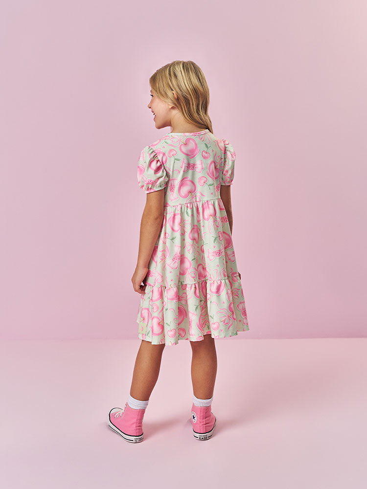 Vestido Infantil Cinti Verão Verde Docinhos