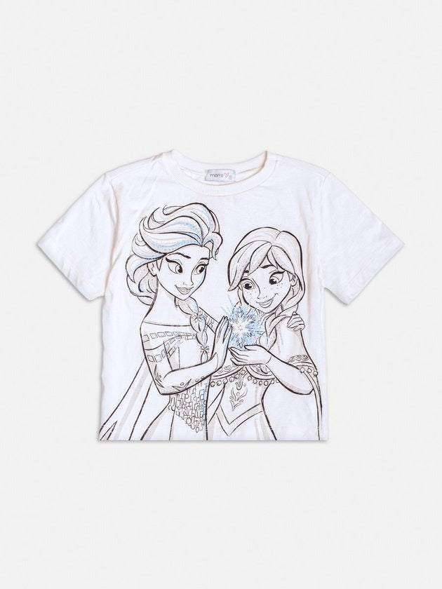 Conjunto Infantil Momi Inverno com Saia e Blusa Azul Frozen Disney