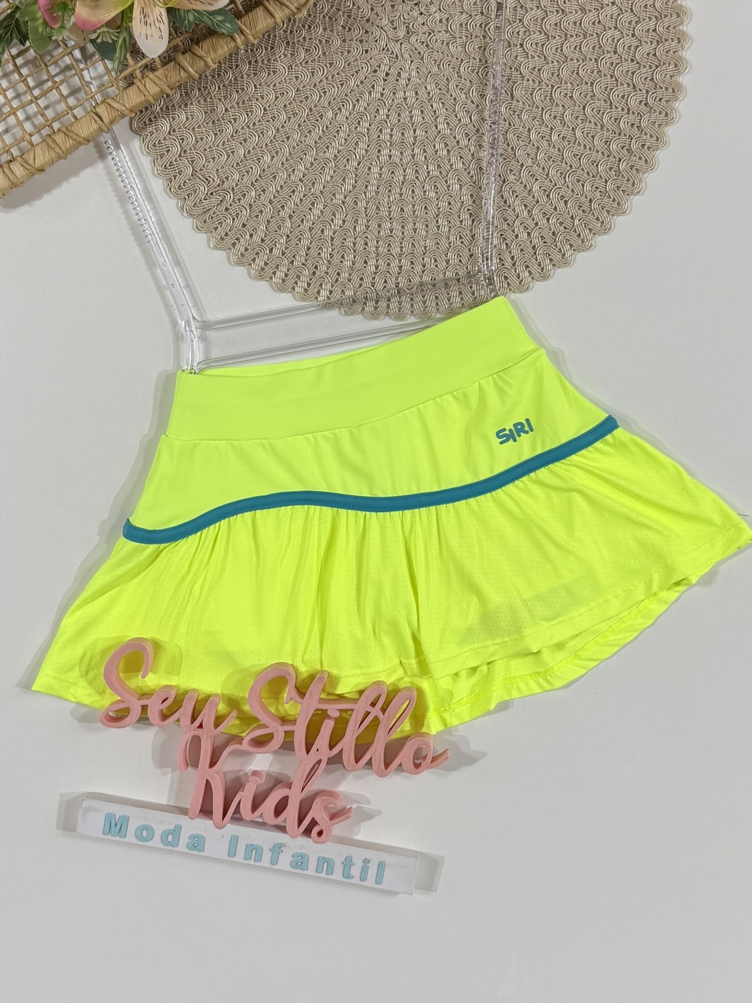 Saia Infantil Siri Kids Sport Flavia Ginastas Verde 41759