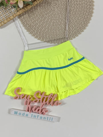 Saia Infantil Siri Kids Sport Flavia Ginastas Verde 41759