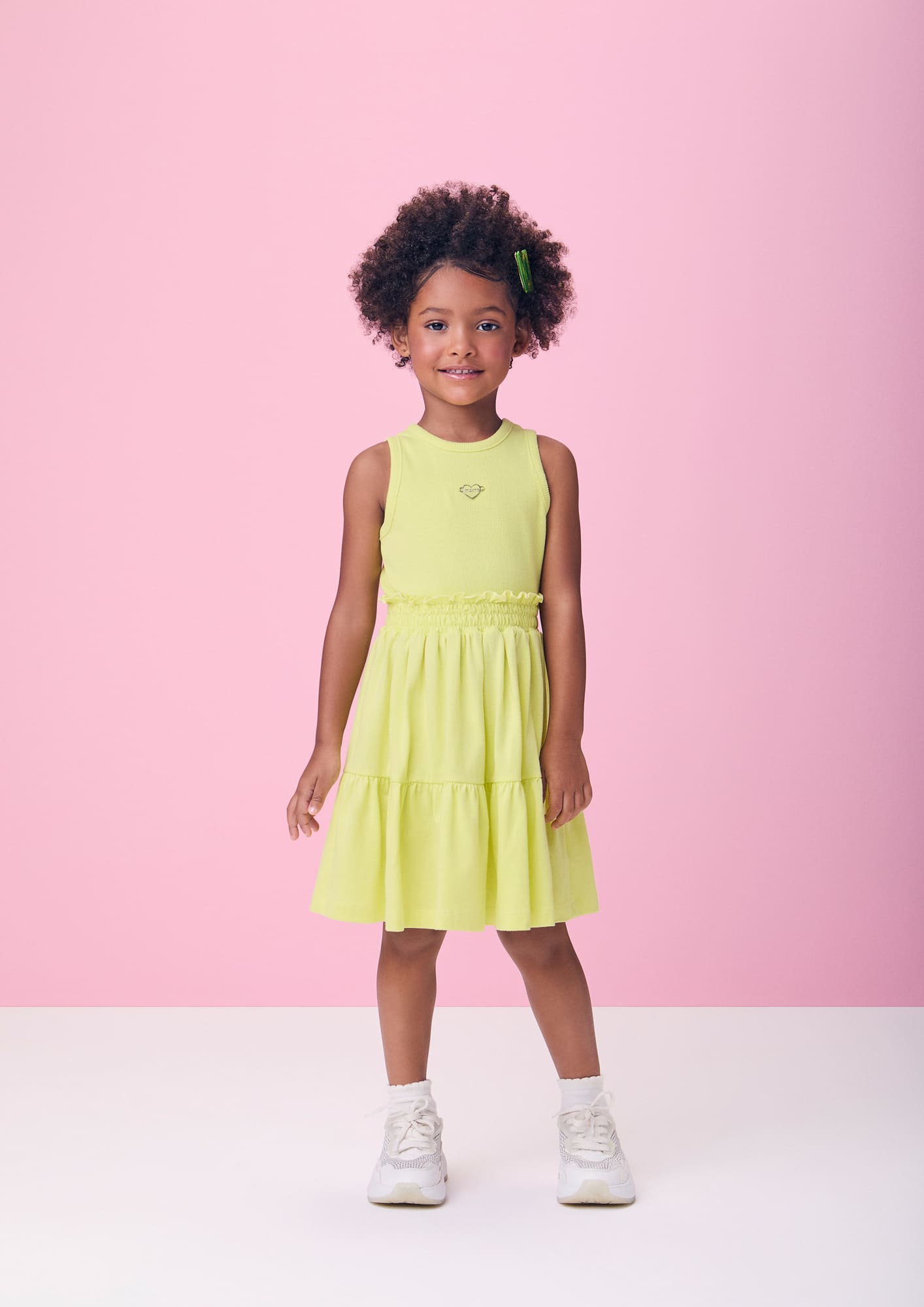 Vestido Infantil Momi Verão Verde