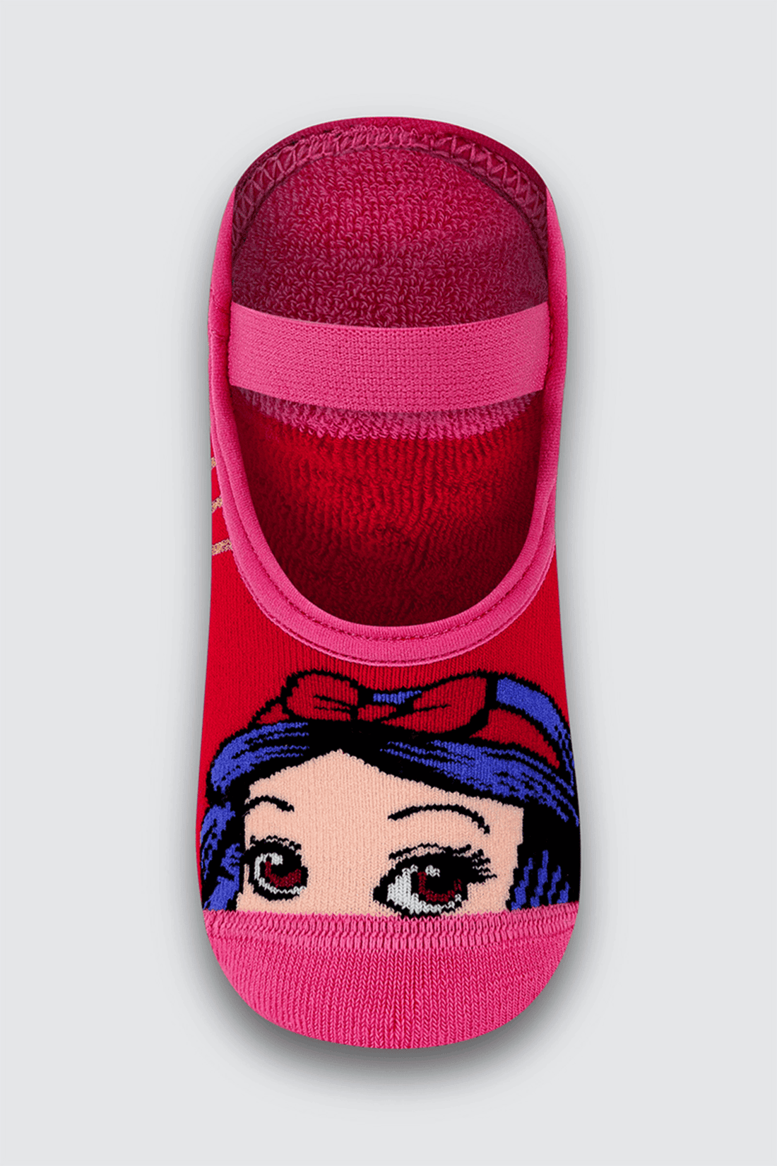 Meia Infantil Lupo Sapatilha Antiderrapante Branca de Neve Disney
