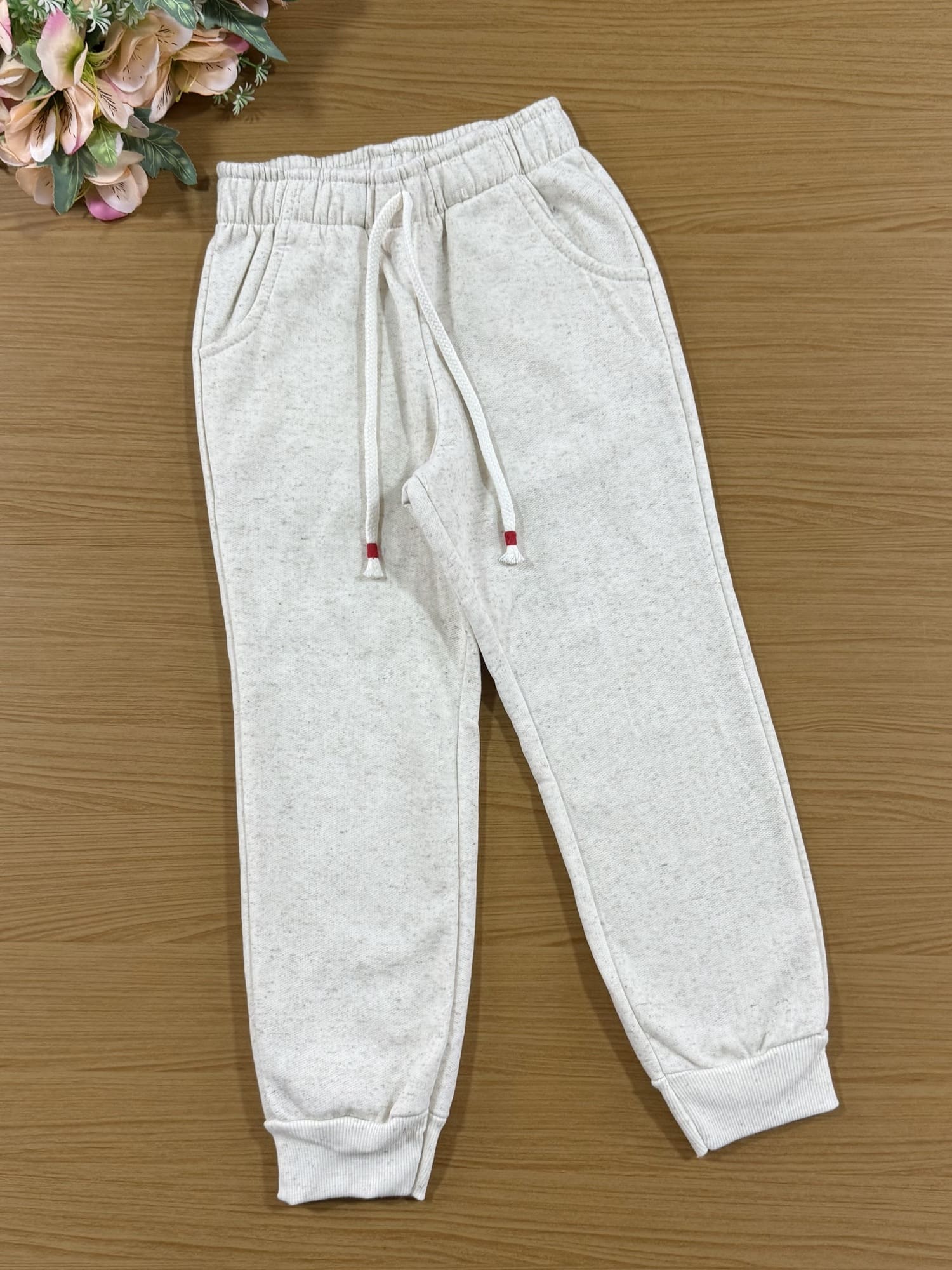 Conjunto Infantil Cinti Inverno Calça e Moletom Flanelado Corações