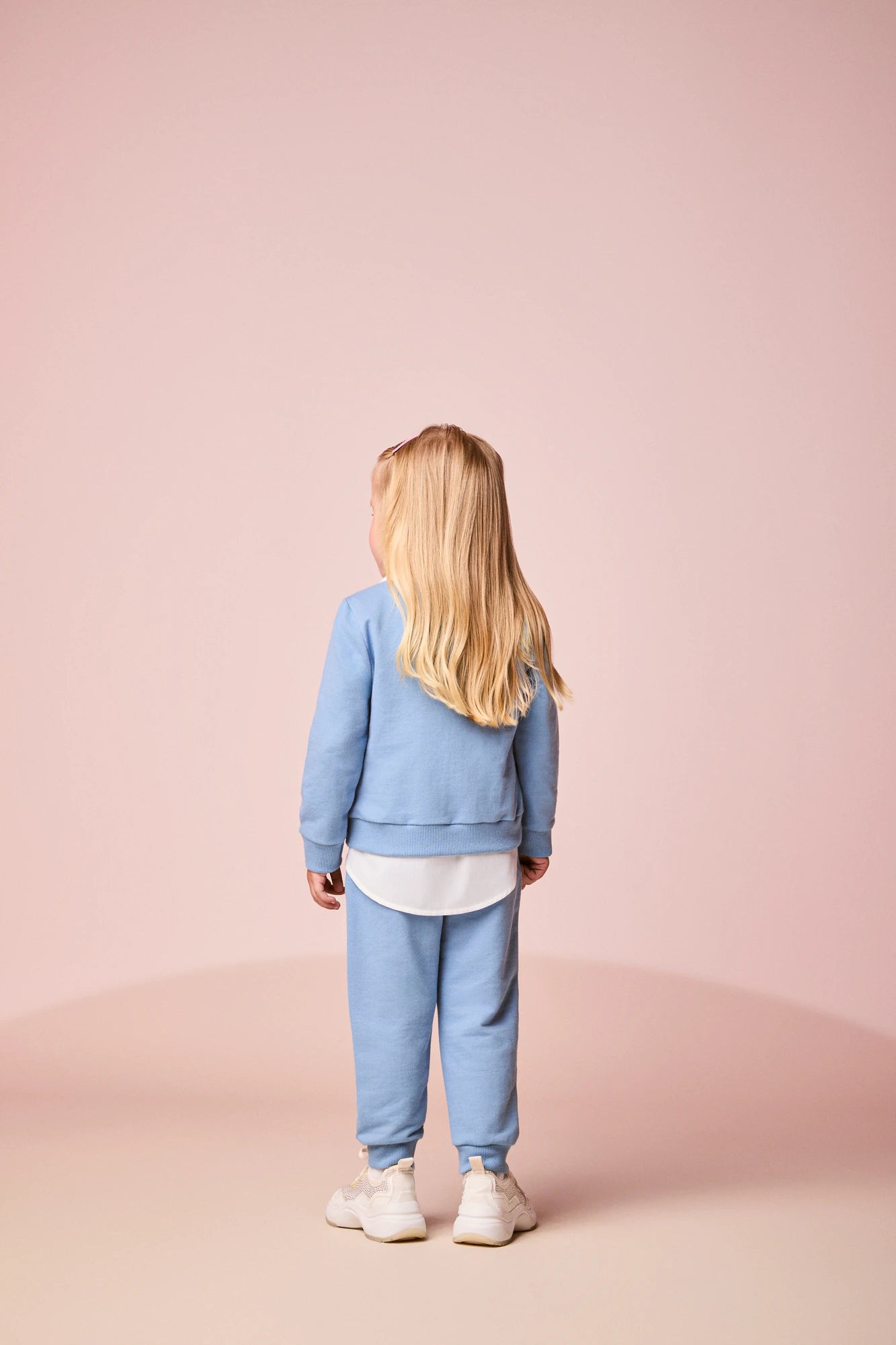 Conjunto Infantil Momi Inverno com Calça e Moletom sem Flanela Azul Stitch Disney